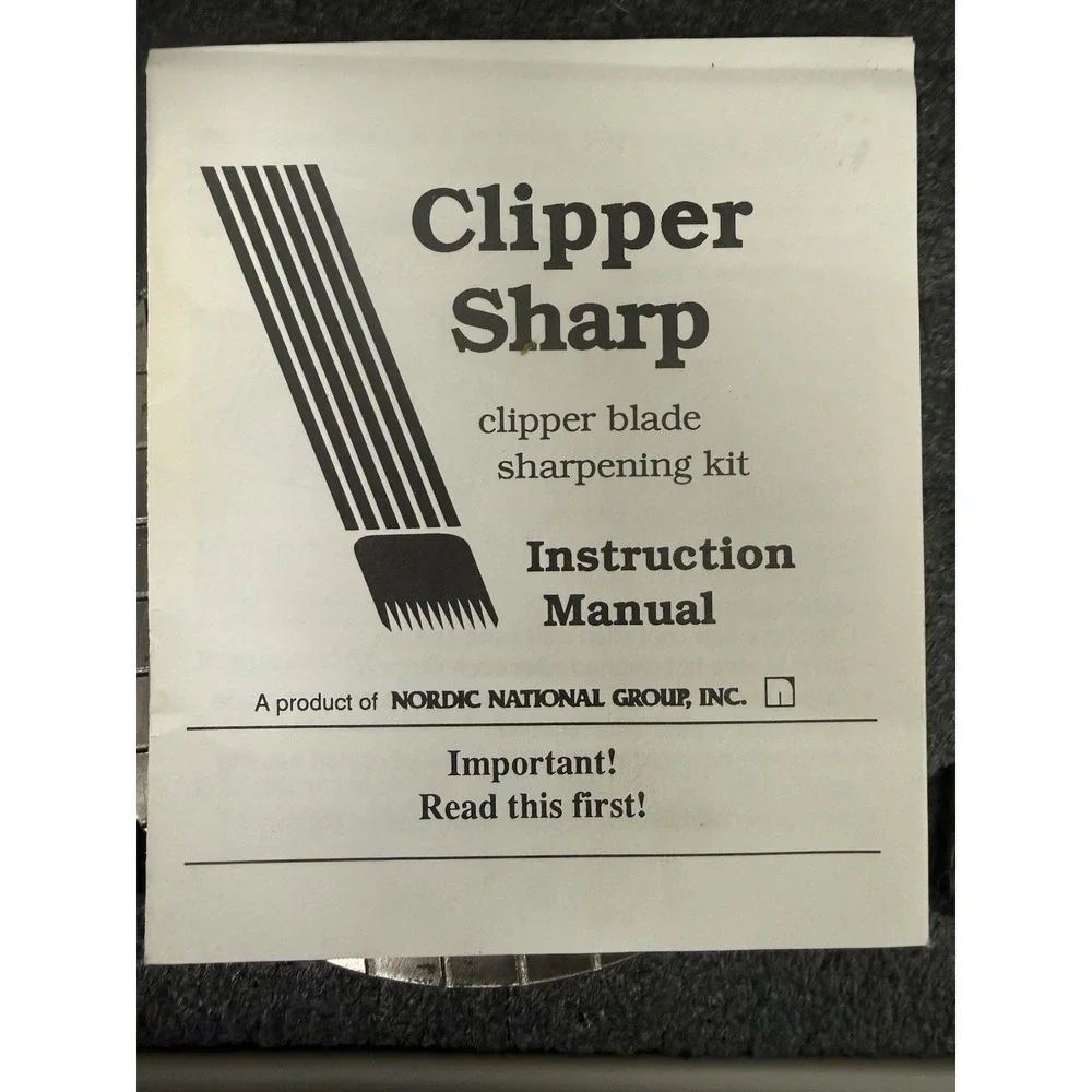 Clipper Sharp Blade Sharpening Kit Complete In Case And Instructions Vintage